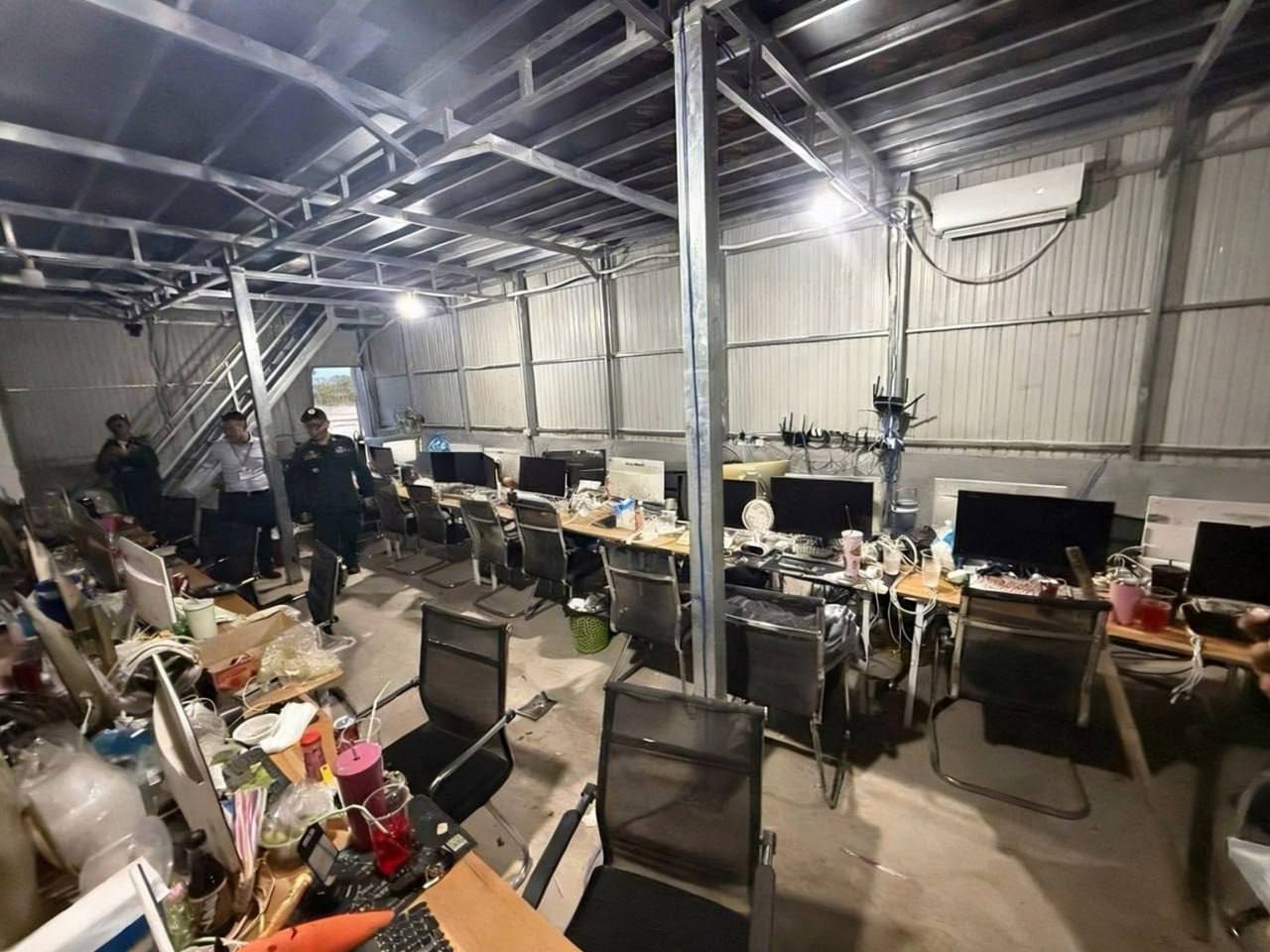 柬埔寨柴桢省木牌环球商业广场雷霆清剿 111 名多国涉诈人员落网